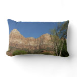 Red Rocks at Zion National Park Photography Lumbar Pillow