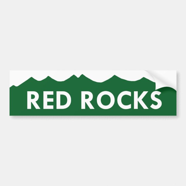 Red Rocks Colorado Bumper Sticker (Front)