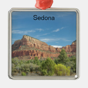 Red rocks in Sedona Metal Ornament