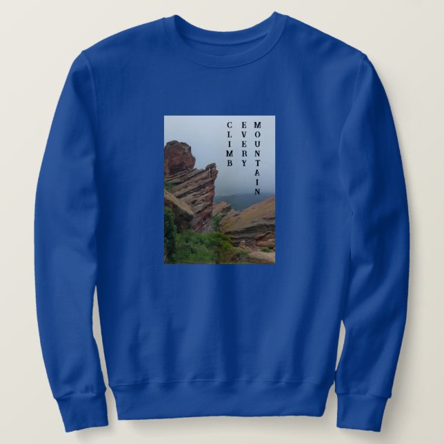 Red Rocks Inspirational Sweatshirt (Design Front)