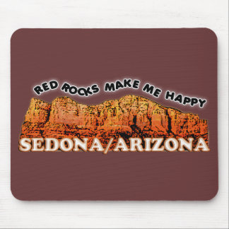 Red rocks make me happy mouse pad