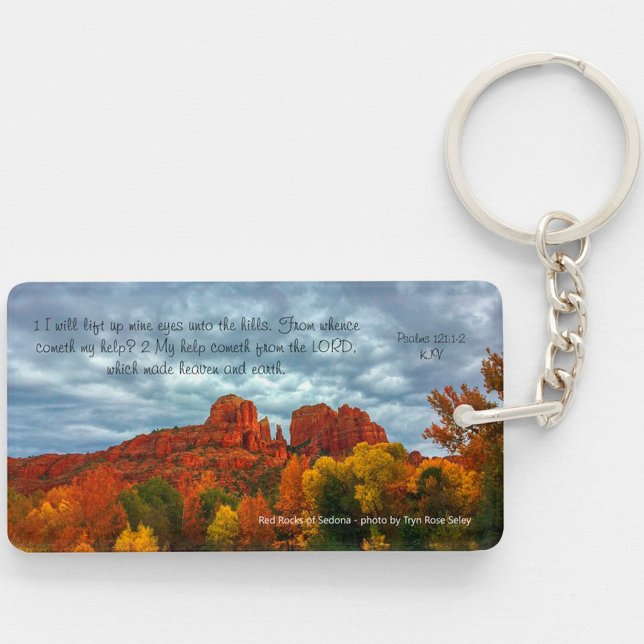 Red Rocks Of Sedona Arizona With Fall Colors Keychain (Creator Uploaded)