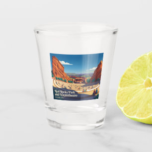 Red Rocks Park and Amphitheatre USA Shot Glass