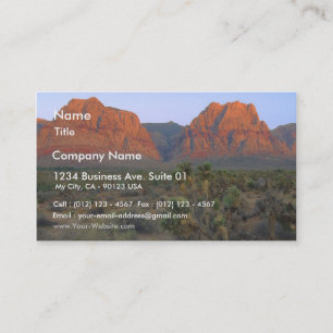 Red Rocks Right At Sunrise Business Card
