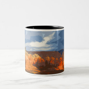 Red Rocks Two-Tone Coffee Mug