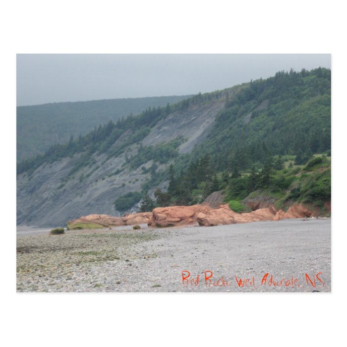 Red Rocks. West Advocate, NS Postcard