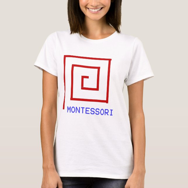 Red Rods Montessori T-Shirt (Front)