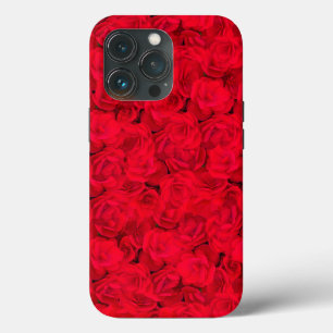 Red Romantic Floral iPhone 13 Pro Case
