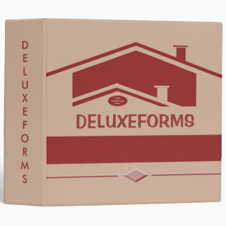 Red Roof 3 Ring Binder