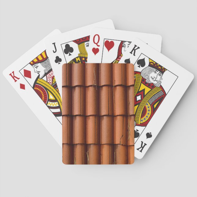 Red Roof Tiles Poker Cards (Back)