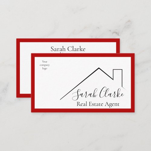 Red Roof Top  Business Card
