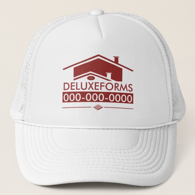 Red Roof Trucker Hat (Front)