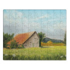 Red Roofed Barn in the Meadow Puzzle