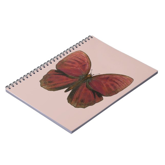 Red Rooster Butterfly Notebook (Left Side)