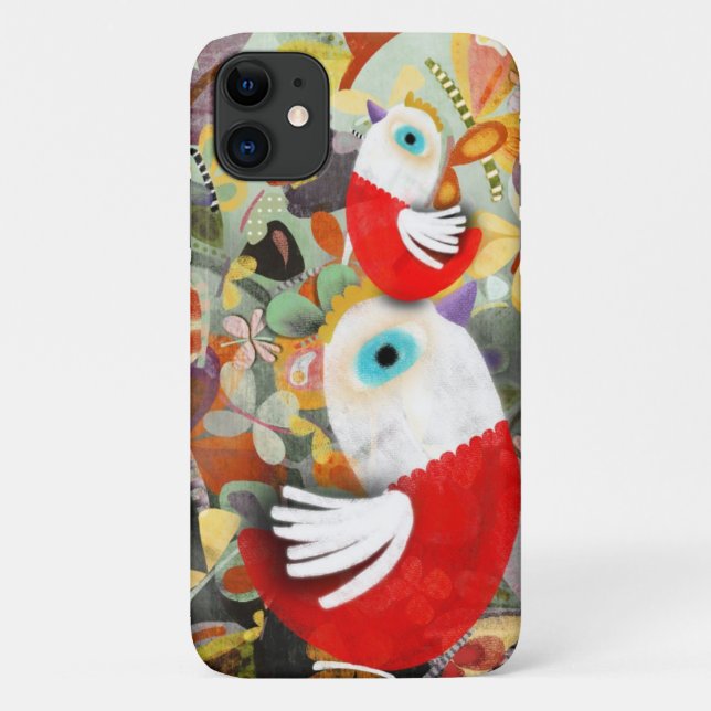 Red Rooster Chooks domesticated fowl Case-Mate iPhone Case (Back)