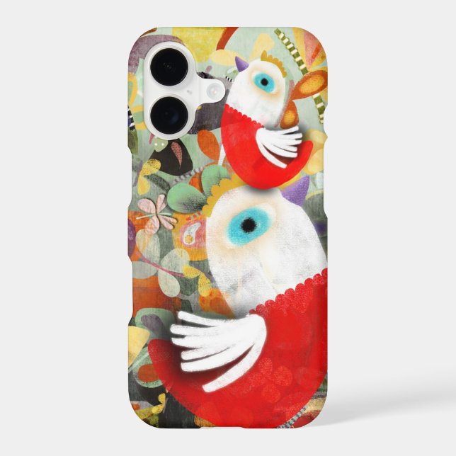 Red Rooster Chooks domesticated fowl Iphone Case (Back)