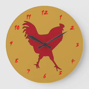 Red Rooster Clock