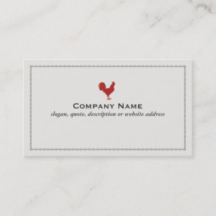 Red Rooster Country Farm Business Card