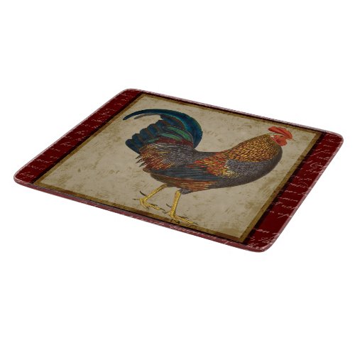 Red Rooster Cutting Board