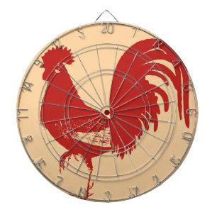 Red Rooster Dart Board