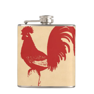 Red Rooster Flask