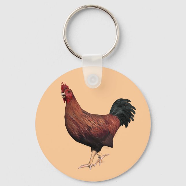 Red Rooster Keychain (Front)