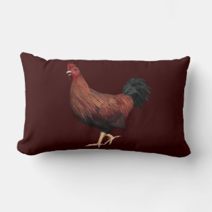 Red Rooster Lumbar Pillow