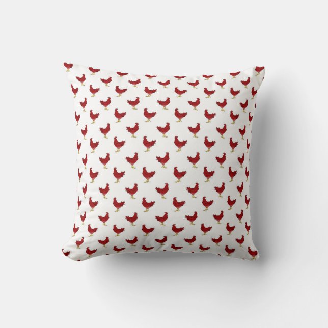 Red Rooster Pillow (Front)