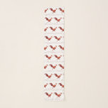 Red Rooster Scarf<br><div class="desc">After creating a red rooster illustration,  I realized it would make a neat repeating pattern,  such as little bantams leaving their footprints across scarves. Chickens add country flare to any outfit.</div>