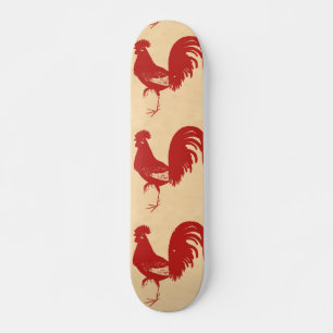 Red Rooster Skateboard Deck