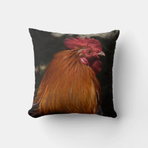 Red Rooster Throw Pillow