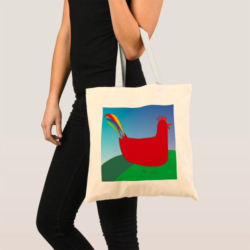 Red Rooster Tote Bag