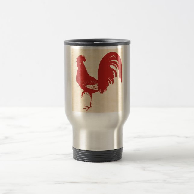 Red Rooster Travel Mug (Center)
