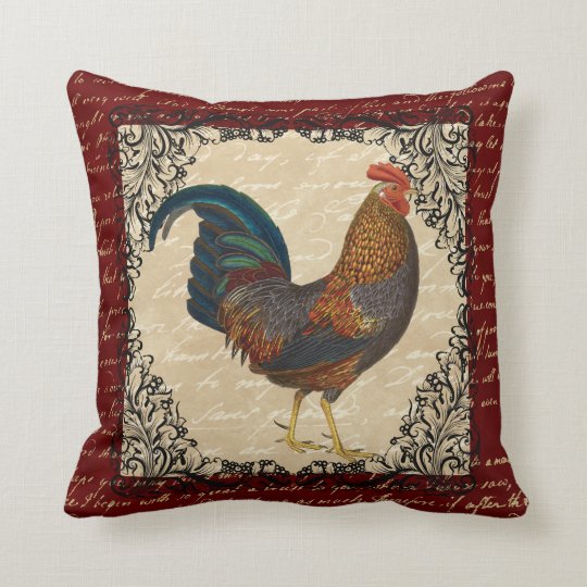 rooster plush pillow