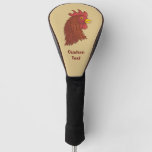 Red Rooster&#39;s Head Golf Head Cover at Zazzle