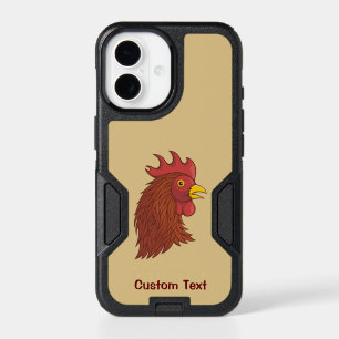 Red Rooster's Head iPhone Case