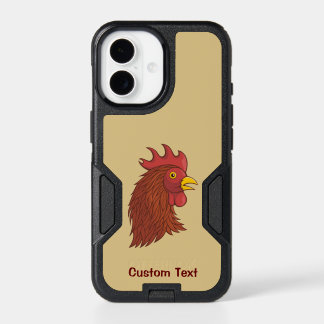 Red Rooster's Head iPhone Case