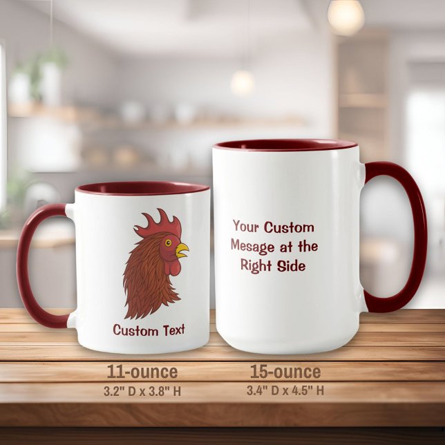 Red Rooster's Head Mug (Creator Uploaded)