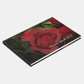 Red Rose #1 Guest Book by MarianaEwa at Zazzle