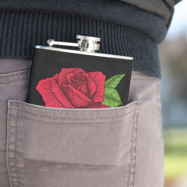 Red rose 2 flask (In Situ)
