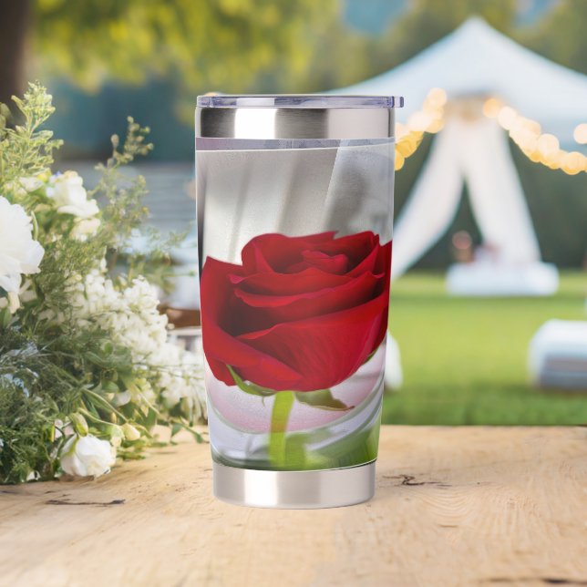 Red rose 2 insulated tumbler (Wedding)