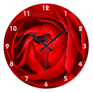 Rose Wall Clocks | Zazzle