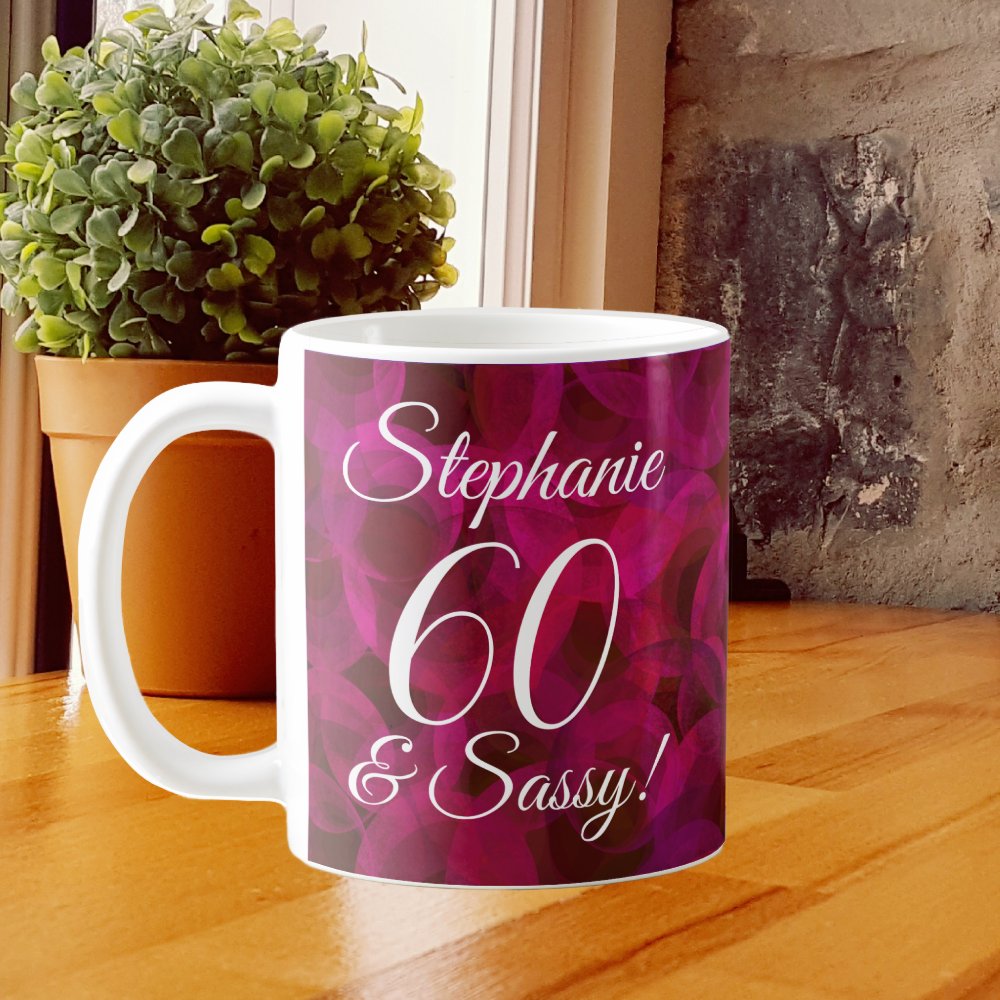 Discover Red Rose 60 and Sassy Birthday Coffee Mug