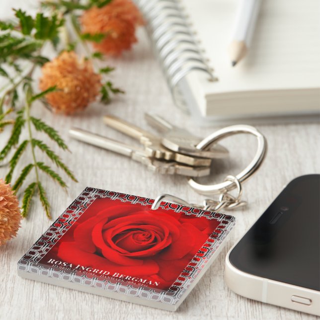 Red Rose [Acrylic Keychain] Keychain (Front Right)