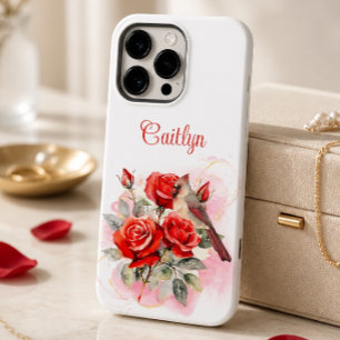 Red Rose and Cardinal Case-Mate iPhone 14 Pro Max Case