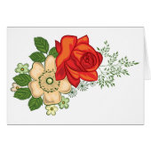 Red Rose and Daisies (Front Horizontal)