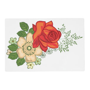 Red Rose and Daisies Placemat