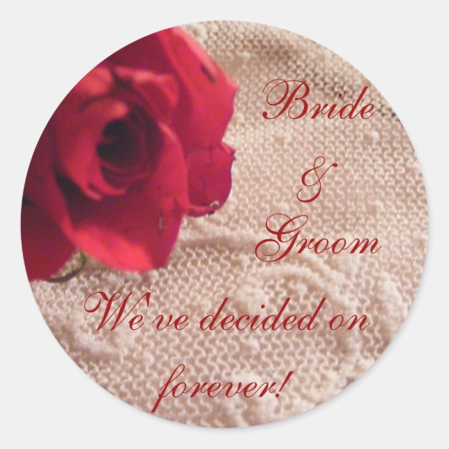Red Rose and Lace Envelope Seals (Front)