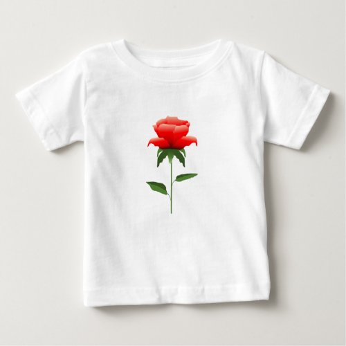Red Rose Baby  Baby T_Shirt