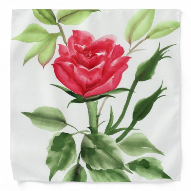 Red Rose Bandana (Front)